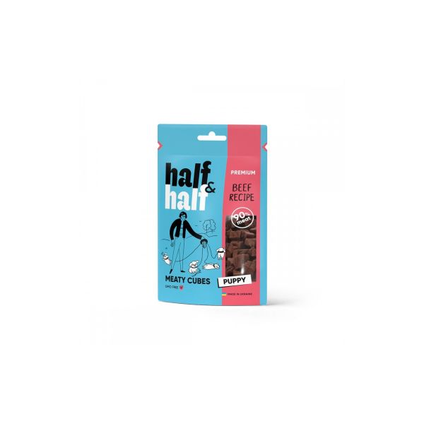Ласощі Half&Half Польща мясні палички для цуценят з яловичиною