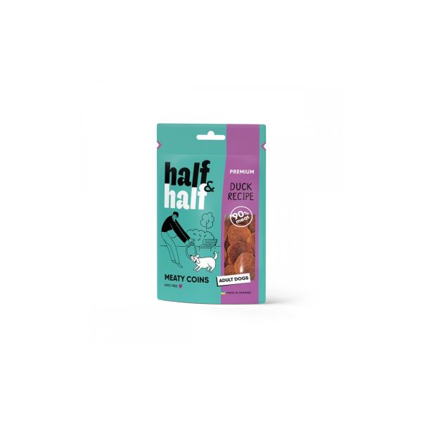 Ласощі Half&Half Польща для собак із качкою