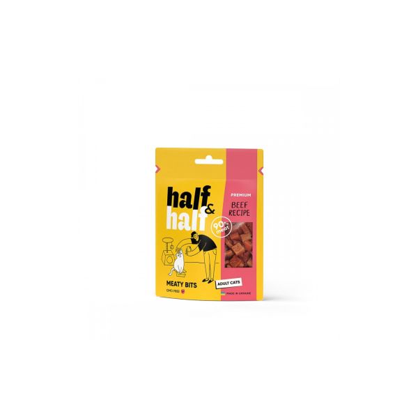 Ласощі Half&Half Польща для котів з яловичиною