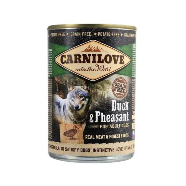 Вологий корм Carnilove Чехія для собак з качкою та фазаном