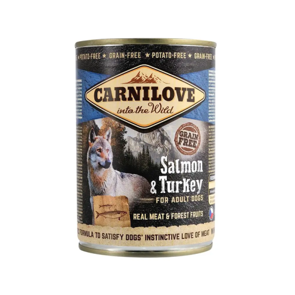 Вологий корм Carnilove Чехія для собак з лососем та індичкою
