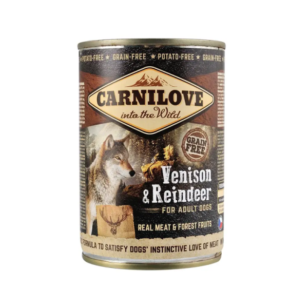 Вологий корм Carnilove Чехія для собак з північним оленем