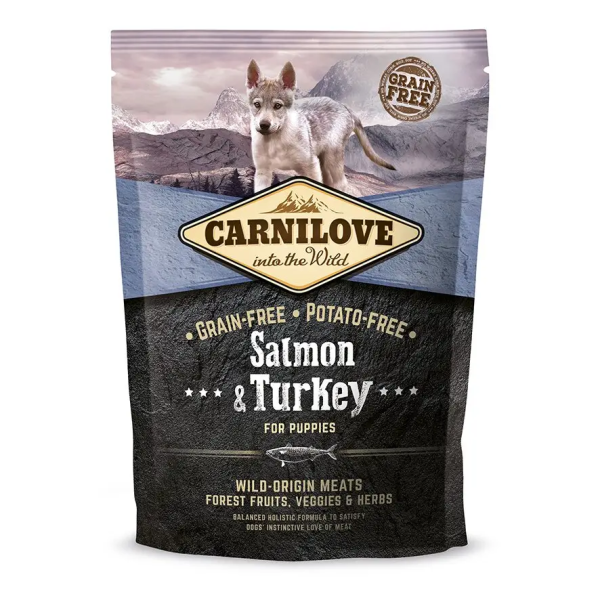 Сухий корм Carnilove Чехія для цуценят усіх порід з лососем та індичкою