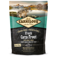 Сухой корм Carnilove Чехия Fresh для взрослых собак всех пород со свежим карпом и щепкой