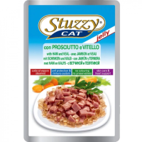 Влажный корм Stuzzy Лихтенштейн для кошек, пауч со вкусом ветчины и телятины