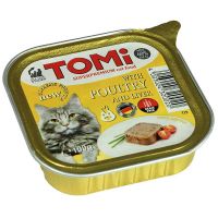 Влажный корм Tomi Германия консерва для кошек с птицей и ливером