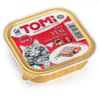 Влажный корм Tomi Германия консерва для кошек с телятиной и птицей