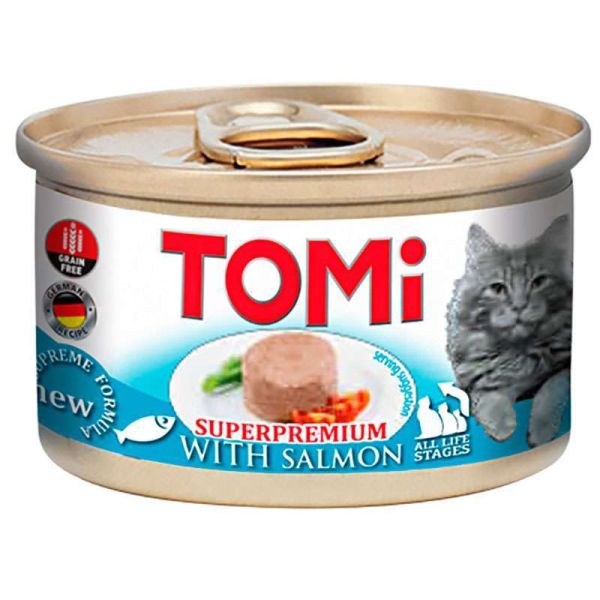 Влажный корм Tomi Германия для кошек с лососем