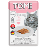 Влажный корм Tomi Германия для стерилизованных кошек с говядиной в желе