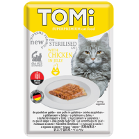 Влажный корм Tomi Германия для стерилизованных кошек с курицей в желе