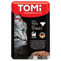 Влажный корм Tomi Германия для кошек с телятиной и индейкой