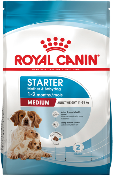 Сухий корм Royal Canin Польща Starter Mother & Babydog Medium для вагітних/годуючих собак та цуценят до 2 місяців середніх порід