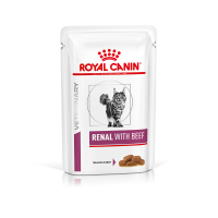 Влажный корм Royal Canin Польша Renal для кошек при заболеваниях почек с говядиной