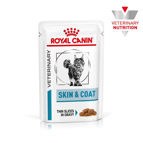 Влажный корм Royal Canin Польша Skin and Coat для кошек при дерматозе и выпадении шерсти