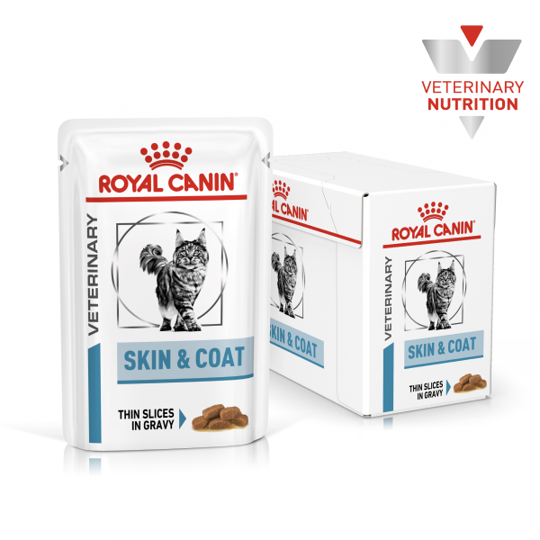 Влажный корм Royal Canin Польша Skin and Coat для кошек при дерматозе и выпадении шерсти
