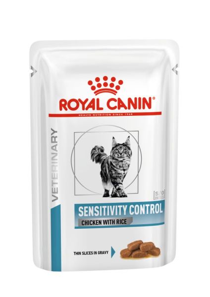 Вологий корм Royal Canin Польща Sensitivity Control для котів з харчовою непереносимістю з куркою та рисом
