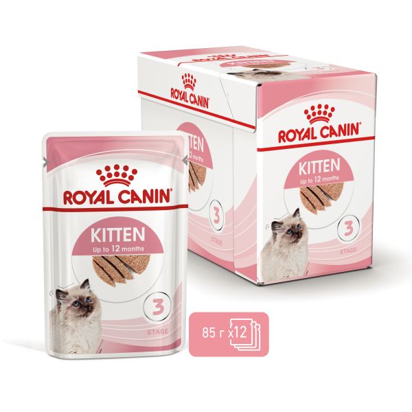 Влажный корм Royal Canin Польша Kitten Loaf паштет для котят от 4 до 12 месяцев