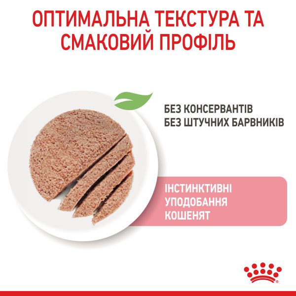 Влажный корм Royal Canin Польша Kitten Loaf паштет для котят от 4 до 12 месяцев