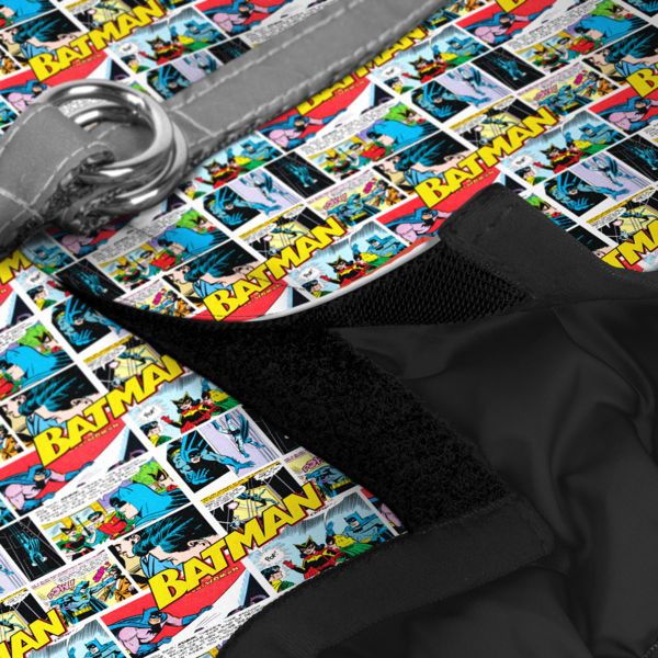WAUDOG Украина Шлей для собак мягкого Clothes с QR паспортом, рисунок "Бэтмен комикс"