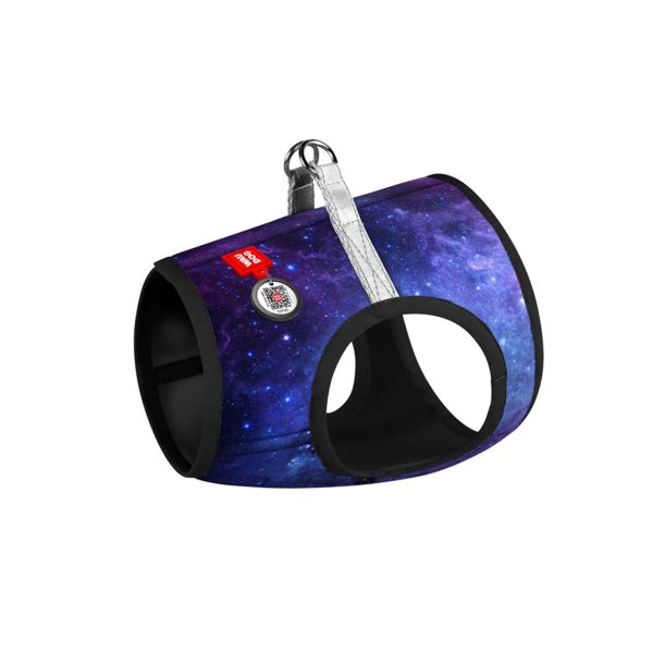 WAUDOG Україна Шлея для собак мяка Clothes з QR-паспортом, малюнок "NASA21"