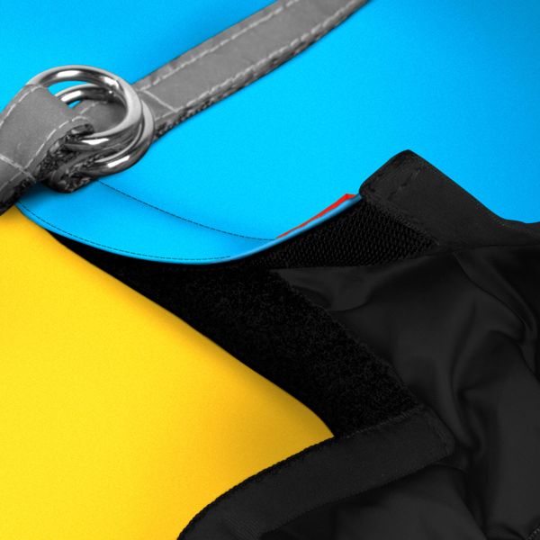 WAUDOG Украина Шлей для собак мягкого Clothes с QR паспортом, рисунок" Colors of freedom"