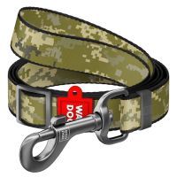 WAUDOG Украина Поводок для собак из нейлона регулируемый Nylon, рисунок "Милитари" (183 см)