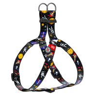 WAUDOG Украина Шлей для собак Nylon с QR паспортом, рисунок "NASA", пластиковый фастекс
