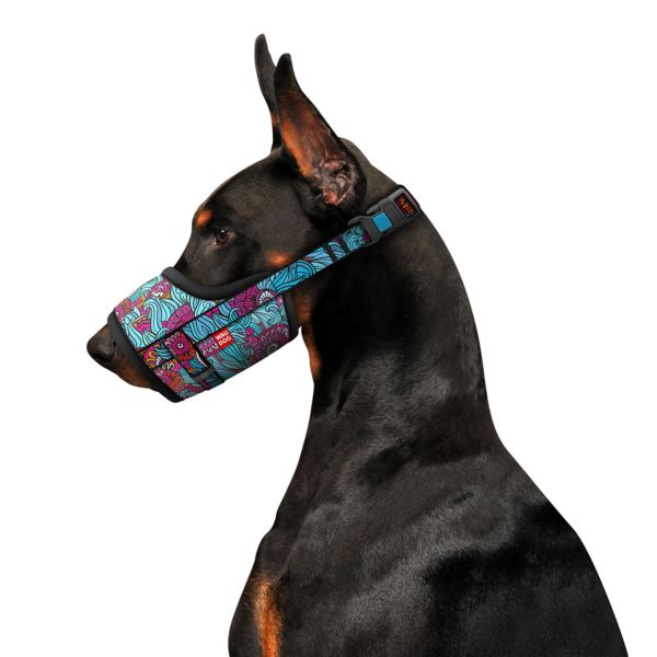 WAUDOG Украина Намордник для собак Nylon, рисунок "Лето", пластиковый фастекс,