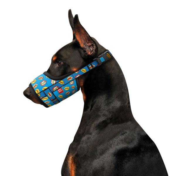 WAUDOG Украина Намордник для собак Nylon, рисунок "ВАУ", пластиковый фастекс,