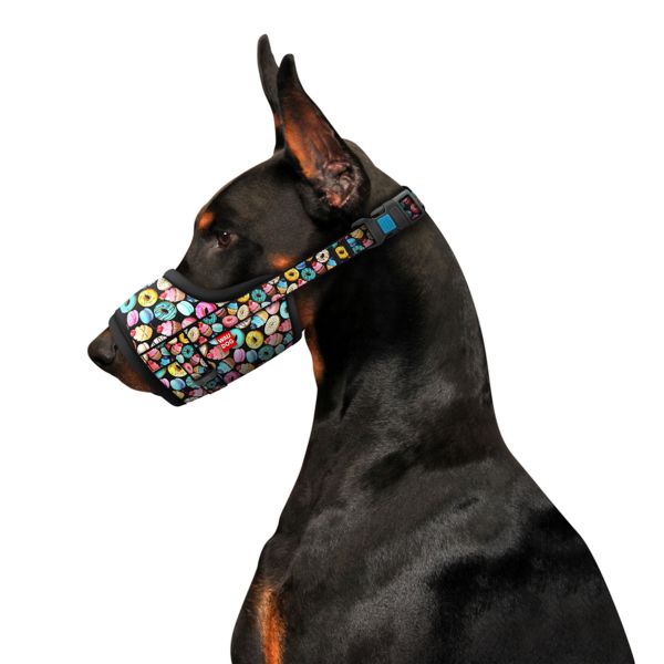 WAUDOG Украина Намордник для собак Nylon, рисунок "Пончики", пластиковый фастекс,
