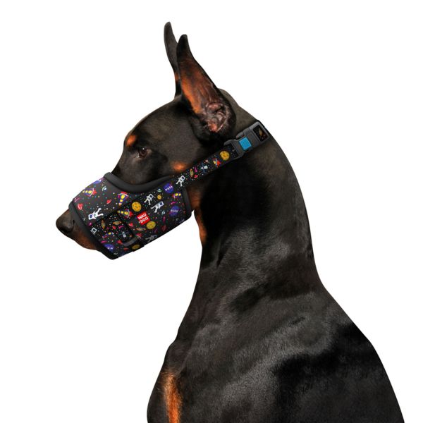 WAUDOG Украина Намордник для собак Nylon, рисунок "NASA", пластиковый фастекс,