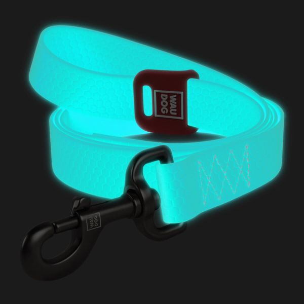 WAUDOG Украина Поводок для собак водостойкий Waterproof, светонакопительный (183 см)