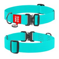WAUDOG Украина Ошейник для собак водостойкий Waterproof с QR-паспортом, светящийся в темноте, металлическая пряжка-фастекс
