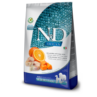 Сухий корм Farmina Сербія N&D Grain Free Ocean для дорослих собак середніх та великих порід з тріскою та апельсином
