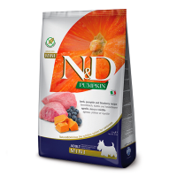 Сухой корм Farmina Сербия N&D Grain Free PUMPKIN для взрослых собак малых пород с ягненком, черникой и тыквой