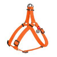 WAUDOG Украина Шлей для собак водостойкий Waterproof, c QR паспортом, металлическая пряжка-фастекс, оранжевый