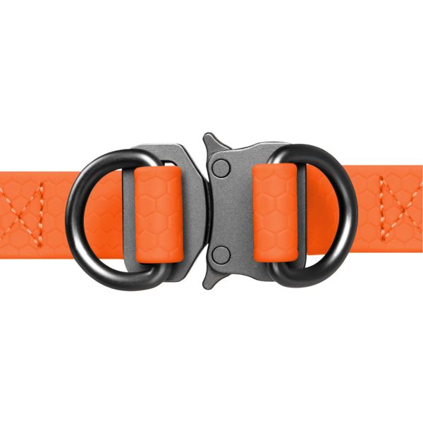 WAUDOG Украина Шлей для собак водостойкий Waterproof, c QR паспортом, металлическая пряжка-фастекс, оранжевый
