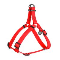 WAUDOG Украина Шлей для собак водостойкий Waterproof, с QR-паспортом, металлическая пряжка-фастекс, красный