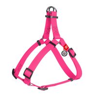WAUDOG Украина Шлей для собак водостойкий Waterproof, с QR-паспортом, металлическая пряжка-фастекс, розовый