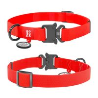 WAUDOG Украина Ошейник для собак водостойкий Waterproof c QR паспортом, металлическая пряжка-фастекс, красный