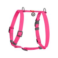 WAUDOG Украина Шлей для собак водостойкая анатомическая Н-образная Waterproof с QR-паспортом, пластиковая пряжка-фастекс, розовый
