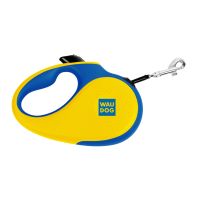 WAUDOG Украина Поводок-рулетка для собак R-leash, рисунок "Colors of freedom", светоотражающая лента