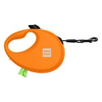 WAUDOG Украина Поводок-рулетка для собак R-leash с контейнером для пакетов, светоотражающая лента, оранжевый