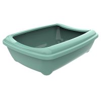 Moderna Бельгия Arist-O-Tray Medium туалет с бортиком для кошек, светло-зеленый