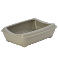 Moderna Бельгия Arist-O-Tray Large туалет с бортиком для кошек, тепло-серый