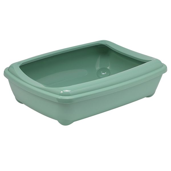 Moderna Бельгія Arist-O-Tray Large туалет з бортиком для котів, світло-зелений