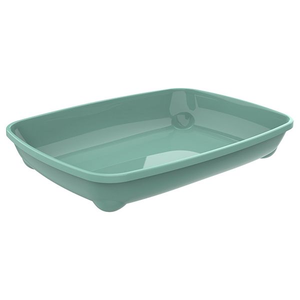 Moderna Бельгія Arist-O-Tray Small туалет з бортиком для котів, світло-зелений