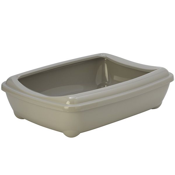 Moderna Бельгия Arist-O-Tray Jumbo туалет с бортиком для кошек, теплый-серый