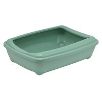 Moderna Бельгия Arist-O-Tray Jumbo туалет с бортиком для кошек, светло-зеленый