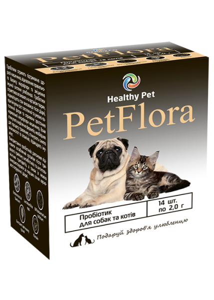 Healthy Pet Україна Пробіотик PetFlora для собак та котів, порошок, 14 шт